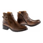 Bottines moto femme helstons lisa marron - 41
