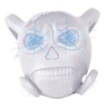 Bouchon de valve skull blanc led bleu