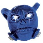 Bouchon de valve skull bleu led blanc