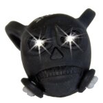Bouchon de valve skull noir led blanc