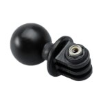 Boule de fixation universelle avec adaptateur pour gopro noir
