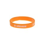 Bracelet silicone la b�canerie orange / blanc