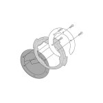 Bride mtallique bf kappa pour sacoche de rservoir tanklock yamaha