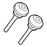 But�es en caoutchouc pour top case shad sh40