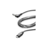 C�ble spiral� cellularline micro usb / jack 3, 5 mm