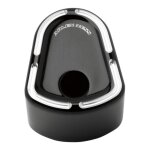 Cache bouton ignition arlen ness type origine noir bordures aluminium