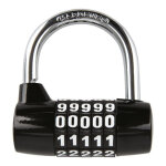 Cadenas oxford padlock 5 chiffres