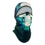 Cagoule convertible zan headgear sportflex ¢ paint skull vert / bleu Cagoule convertible zan headgear sportflex ¢ paint skull vert / bleu