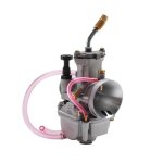 Carburateur type keihin pwk d. 24 power jet entr�e air poli avec coude