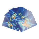 Carte postale vespa bleu (lot de 12)