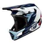 Casque bmx enfant fly racing rayce blanc / bleu - ys