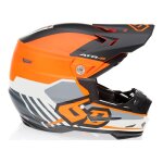 Casque cross 6d atr - 2 target orange / noir / blanc mat - l