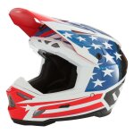 Casque cross 6d atr - 3 patriot bleu / blanc / rouge brillant - xs