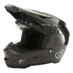Casque cross 6d atr - 3 solid noir brillant carbone - l