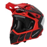 Casque cross acerbis x - tract 22. 06 noir / rouge - s