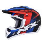 Casque cross afx fx17 holeshot rouge / blanc / bleu mat - xs