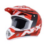 Casque cross afx fx17 holeshot rouge / noir / blanc - s