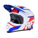Casque cross afx fx21 pinned rouge / blanc / bleu - 2xl