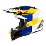 Casque cross airoh aviator 3 monarch blue / yellow gloss - xl