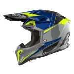 Casque cross airoh aviator 3 push bleu - xs Casque cross airoh aviator 3 push bleu - xs