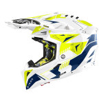 Casque cross airoh aviator 3 spin jaune / bleu - xs Casque cross airoh aviator 3 spin jaune / bleu - xs