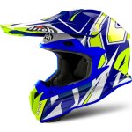 Casque cross airoh terminator open vison shock bleu - xl