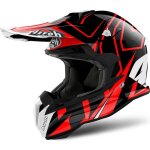 Casque cross airoh terminator open vison shock rouge - xl