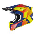 Casque cross airoh twist 2. 0 lift azure jaune / bleu / orange mat - s Casque cross airoh twist 2. 0 lift azure jaune / bleu / orange mat - s