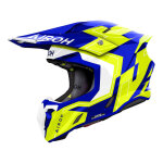 Casque cross airoh twist 3 dizzy blue / yellow gloss - 2xl