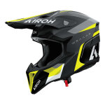 Casque cross airoh wraaap conquer yellow matt - 2xs