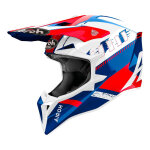 Casque cross airoh wraaap feel blue / red gloss - 2xl