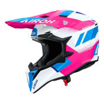 Casque cross airoh wraaap vision pink gloss - xs