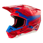 Casque cross alpinestars s - m5 action 2 bright red / blue ece 22. 06 - l
