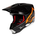 Casque cross alpinestars s - m5 compass noir / orange fluo mat - s Casque cross alpinestars s - m5 compass noir / orange fluo mat - s