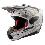 Casque cross alpinestars s - m5 mineral warm gray / celadon green ece 22. 0
