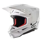 Casque cross alpinestars s - m5 solid white ece 22. 06 - 2xl Casque cross alpinestars s - m5 solid white ece 22. 06 - 2xl