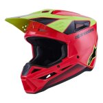 Casque cross alpinestars sm3 fray red / yellow fluo / black glossy - l