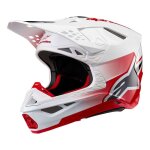 Casque cross alpinestars supertech s - m10 unite red / white ece 22. 06 - 2x