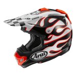 Casque cross arai mx - v evo flame white - xs