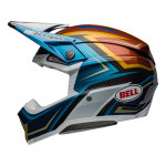 Casque cross bell moto - 10 spherical tomac replica 24 gloss white / gold -