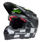 Casque cross bell moto - 9s flex fasthouse smoke bomb matte gloss black /