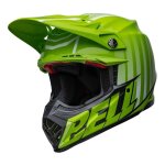 Casque cross bell moto - 9s flex sprint vert / noir mat / brillant - l
