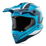 Casque cross enfant acerbis impact steel junior bleu / blanc - 52