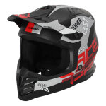 Casque cross enfant acerbis profile junior noir / rouge - y - l