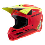 Casque cross enfant alpinestars sm3 youth fray red / yellow fluo / black g