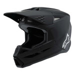 Casque cross enfant alpinestars sm3 youth solid black matt - ys