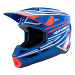 Casque cross enfant alpinestars sm3 youth wurx blue / red / white / black gl