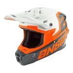 Casque cross enfant answer ar1 voyd junior charcoal / gris / orange - ys