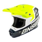 Casque cross enfant answer ar1 voyd junior midnight / hyper acid / blanc -