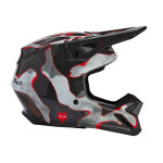 Casque cross enfant fox racing youth v1 atlas grey / red - y - s